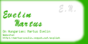 evelin martus business card